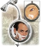 ShowerTek Fog-Free Shower Mirror with Magnification, Chrome