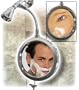 ShowerTek Fog-Free Shower Mirror with Magnification, Chrome