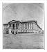Historic Print (L): South facade of Treasury Building, from stereo in Smithsonian Institution, ca. 1870
