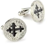The Vatican Library Collection Mens Black Cross Cufflinks 514MVWUrT L. SL160 The Vatican Library Collection Mens Black Cross Cufflinks