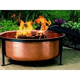 CobraCo SH101 Hand Hammered 100% Copper Fire Tub with Screen and Cover