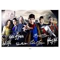 MERLIN CAST SIGNED SIGNED AUTOGRAPH PHOTO A4 12X8 INCHES PRINT POSTER