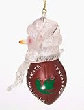 Michigan State Spartans 2 3/4 Touchdown Snowman Acrylic Ornament (Set of 4)