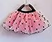 FEITONG Kids Girls Rabbit Bow Pattern Shirt Top Polka Dot Skirt