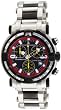 Chase-Durer Men's 224.2BR-BRA Trackmaster Pro Chronograph 2nd Edition Stainless Steel and Black Ion-Plated Watch