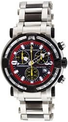 Chase-DurerMen's224.2BR-BRATrackmasterProChronograph2ndEditionStainlessSteelandBlackIon-PlatedWatch