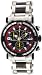 Chase-Durer Men's 224.2BR-BRA Trackmaster Pro Chronograph 2nd Edition Stainless Steel and Black Ion-Plated Watch
