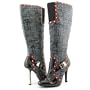 BABY PHAT Juliet HB Black Boots Shoes Womens Size 7