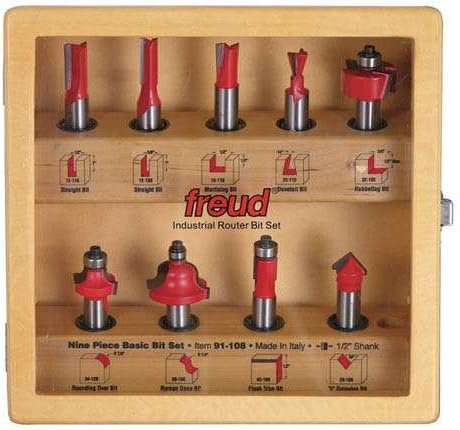 Freud 91-108 9 Piece Basic Bit Set
