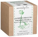 SerendipiTea Jasmine Dragon Phoenix Pearls, Organic Scented Pouchong Tea & Tisane, China, 4-Ounce Boxes (Pack of 2)