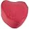Faux Leather Hot Pink Heart Bean Bag Foot Stool Pouffe