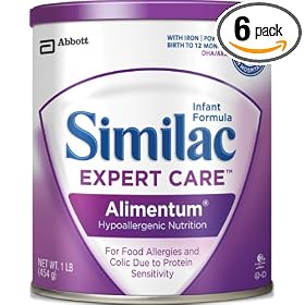 Similac Expert Care Alimentum Hypoallergenic Nutrition Formula, Powder, With Iron, 1-Pound (454 g) (Pack of 6)