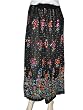 Womens Gypsy Beaded Crinkle Long Dcrapechic Black Skirt 36 L