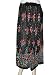 Womens Gypsy Beaded Crinkle Long Dcrapechic Black Skirt 36 L