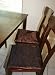 Set of 2 Bronze with Black Velvet Flowers Chair Cushion Covers with Zipper 17.72