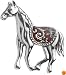 Sterling Silver Coral Inlay Horse Pin