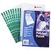 Rexel CKP Pocket Reinforced Green Strip Top-opening A4 Glass Clear Ref 12265 [Pack of 100]