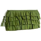 Mar Y Sol Billie Raffia Ruffle Clutch