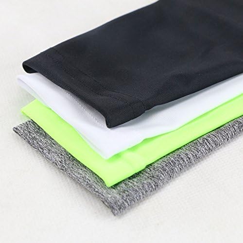 Spoz Summer Fashion UV Protection Pure Color Arm Sleeves Pair L-X-001 Green XL