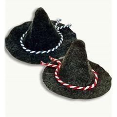 R�uberhut Seppelhut blau-wei� Oktoberfest Filzhut Schlapphut