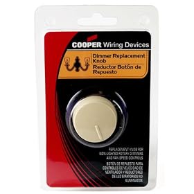 Click here to buy Dimmer Replacement Knob by Cooper Wiring Devices.