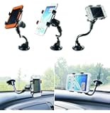 Windshield Universal Smartphone Car Mount Holder Cradle for iphone6 6+ 6s edge 5s SE Samsung Galaxy S5 4 3 S7 6 Edge+ Note5 4 3 HTC M9 8 LG5 4 3 Nexus6 5 fire phone and other Smartphones(Gift Package)