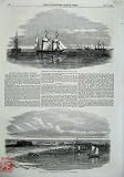 1855 FORT OUTWORKS TIEN-TSIN-PO PEKIN SHIPS JAPAN PRINT