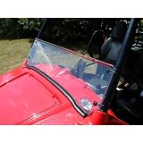 Extreme Metal Products EMP-9831 Polycarbonate Half Windshield For Polaris Ranger RZR by AIT
