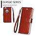 FYY Case for iPhone 6 Plus/6s Plus, PU Leather Wallet Phone Case with Card Holder Flip Protective Cover [Kickstand Feature] [Wrist Strap] for Apple iPhone 6 Plus/6s Plus 5.5