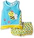 Rare Editions Girls' Bumblebee Applique Short Set