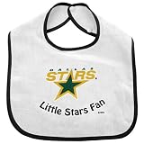 NHL McArthur Dallas Stars Infant White Little Fan Bib