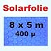 Solarfolie Poolheizung Solarplane , blau - 400µ - 8 x 5 Meter eckig