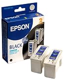 Epson Stylus T017402 Black Ink Cartridge T017 - Twin Pack