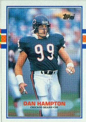 1989 Topps #66 Dan Hampton - Chicago Bears (Football Cards)