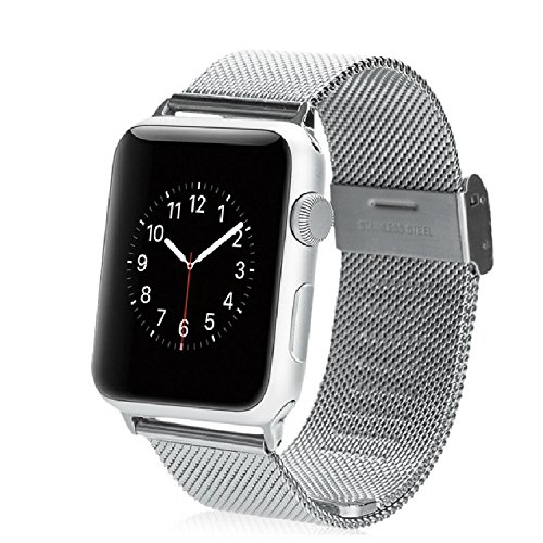 MyCell 38mm Metal Loop Stainless Steel Mesh Replacement Band for Apple Watch