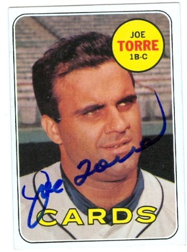 Joe Torre Autographed/Hand Signed baseball card (St. Louis Cardinals) 1969 Topps #460 (67)