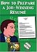 How to Prepare a Job-Winning R&Atilde;&copy;sum&Atilde;&copy; DVD