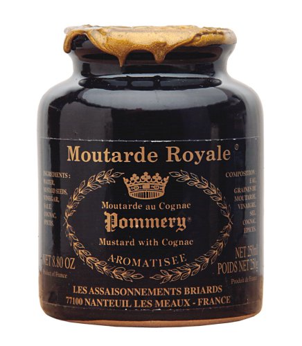 Pommery Mustard Meaux Moutarde Cognac flavored 250 gr pottery crock by Pommery