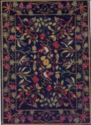 Dollhouse Miniature Grape Arbor Printed Rug