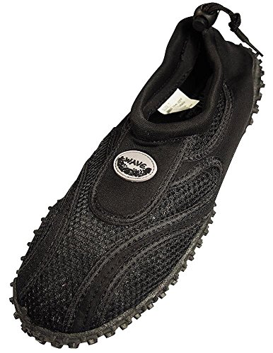 The Wave - Mens Aqua Shoe, Black 37137-13D(M)US