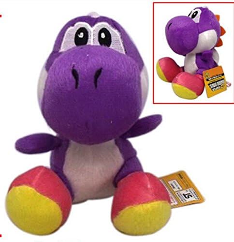 6"/15cm New Super Mario Bros Purple Yoshi Plush Toy Kids Soft Toy Doll Birthday