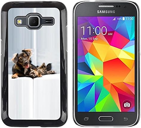 LASTONE PHONE CASE / Slim Protector Hard Shell Cover Case for Samsung Galaxy Core Prime SM-G360 / Dog Cat Puppy Golden Setter