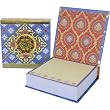 Blue Red Brooch Note pad, Jeweled Mini Notepad, Punch Studio