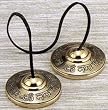 "Om Nama Shiva" Tingsha Cymbals 2.5"-#BF004