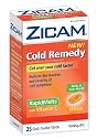 Zicam Cold Remedy RapidMelts +C, Citrus, 25 Quick Dissolve Tablets (Pack of 2)