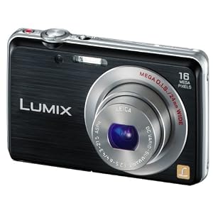 Panasonic Lumix DMC-FS45EG-K Digitalkamera (16 Megapixel, 5-fach opt. Zoom, 7 cm (2,9 Zoll) Display, 24mm Weitwinkel, HD-Video, bildstabilisiert) schwarz
