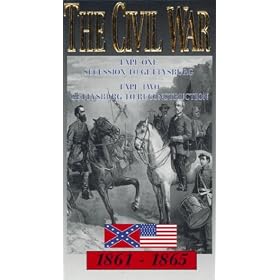 The Civil War - Secession to Gettysburg (Vol. 1)/ Gettysburg to Reconstruction (Vol. 2) [VHS]