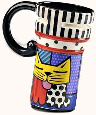 Giftcraft Romero Britto Cat Travel Mug