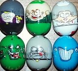514NMskI 9L. SL160  Mighty Beanz Beanz Lot of 6 ULTRA RARE LOOSE