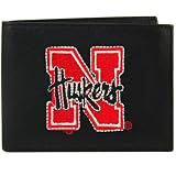 Nebraska Cornhuskers Black Leather Billfold